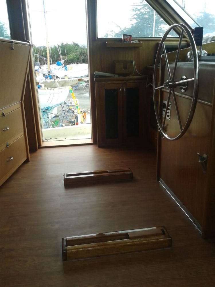 Yacht that needed a new flooring inside installed by FLOORS4U, INC.