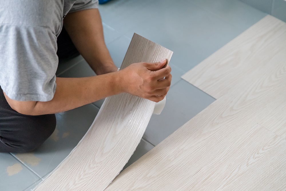 Installing White Faux Wood Vinyl Flooring